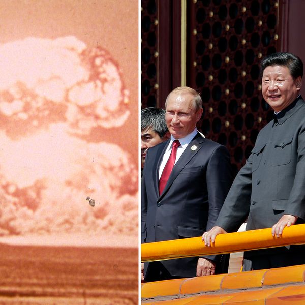 Joe Biden, Vladimir Putin och Xi Jinping.