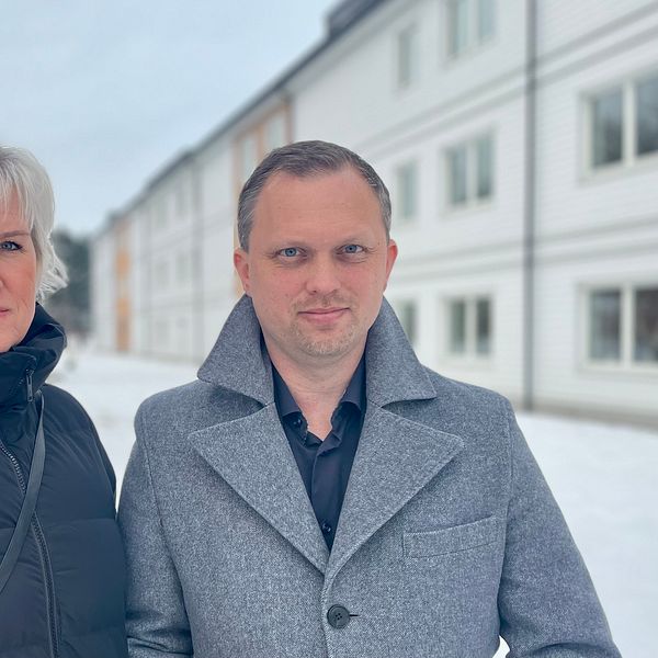 Kristina Edlund (S), kommunstyrelsens ordförande, samt Stefan Erikson (M), kommunalråd och ordförande för samhällsbyggnadsnämnden