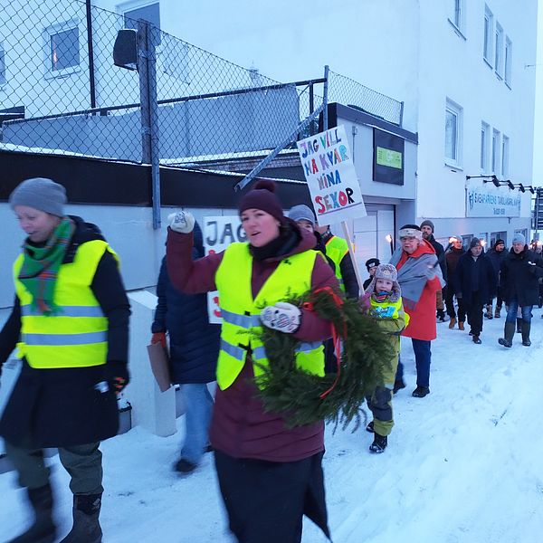 fackeltåg i hedemora