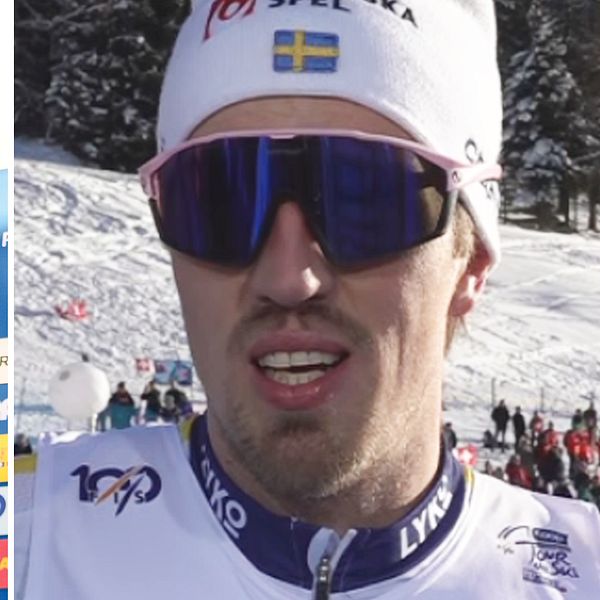 Calle Halfvarsson besviken efter sprintmissen i Davos