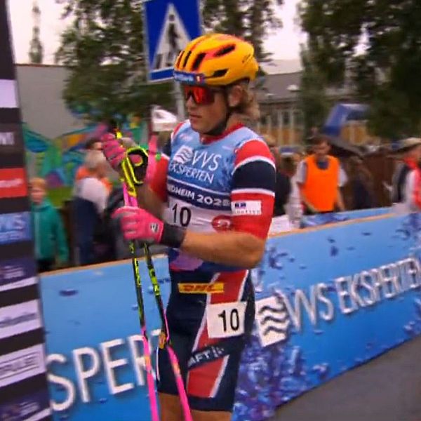 Johannes Hösflot Kläbo blev sist i sprintfinalen