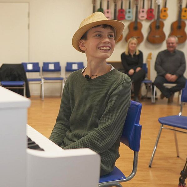 Malte Grann spelar piano i Växjö