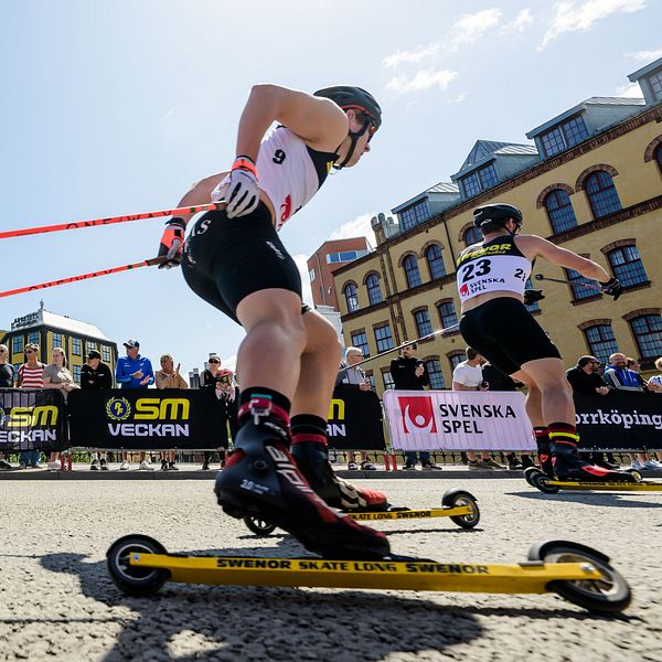 Rullskidåkare i SM-veckan sommar.