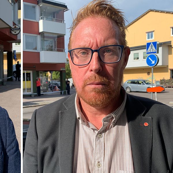 Delad bild. Oppositionsråd Jonny Bratberg, Moderaterna och kommunalråd Peter Kärnström, Socialdemokraterna