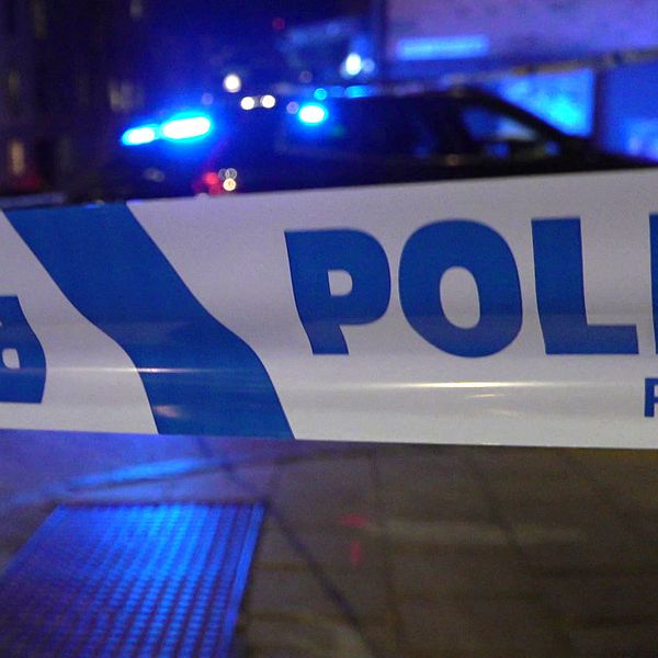 Delad bild med kriminalkommissarie Jan Staaf och en polisavspärrning i Norrköping.