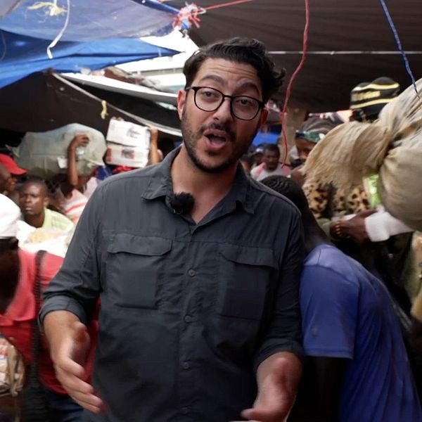SVT:s USA-korrespondent har träffat haitiern Pierre: ”Jag har inget jobb, ingen mat”
