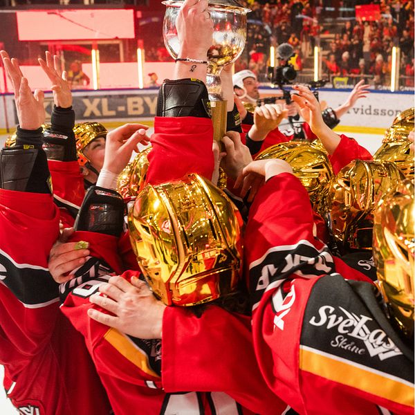 Luleå firar SM-guldet.