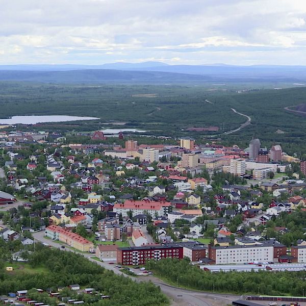 Vy över Kiruna.