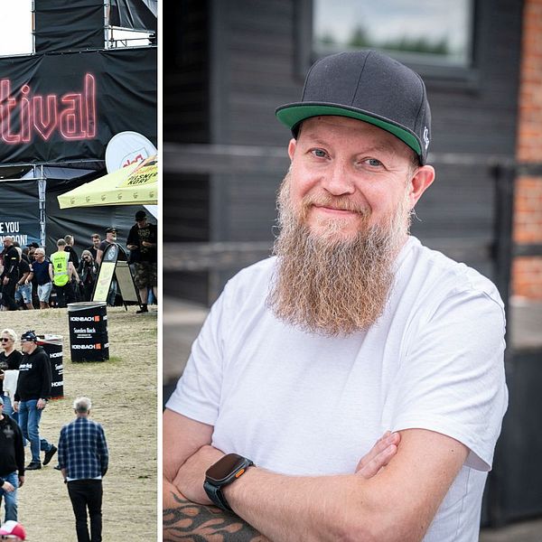 Karl Blomgren framför Sweden Rock Festival och porträtt av den nye vd:n