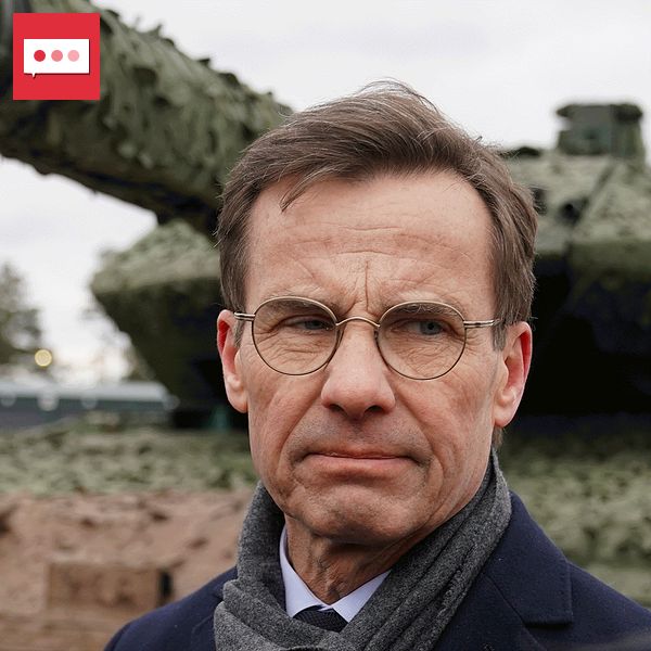 Donald Trump till vänster Ulf Kristersson (M) till höger