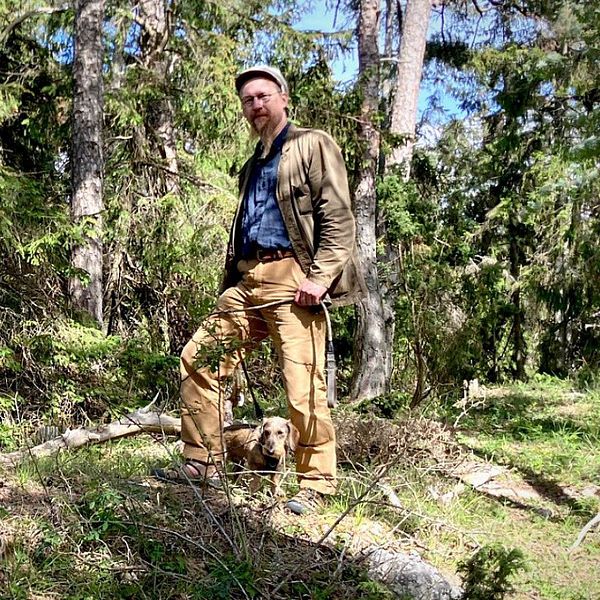 Med hjälp av lantmäteriets terrängkarta brukar Ny Björn Gustafsson leta efter fornlämningar. Denna gång blev det en speciellt fynd.