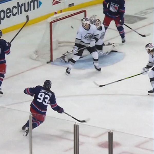 NHL: Mika Zibanejad målskytt för New York Rangers mot Los Angeles Kings