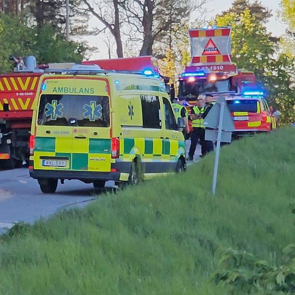 Allvarlig trafikolycka i Kimstad, Norrköping