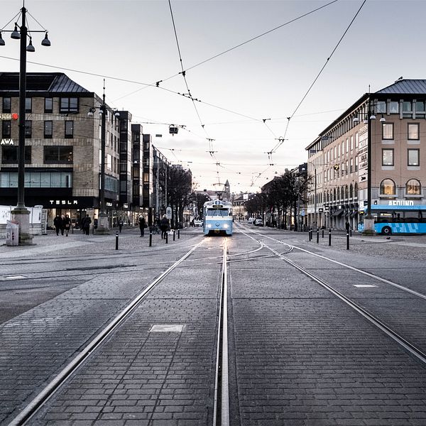 STCC-bilar och bild på en gata i Göteborg