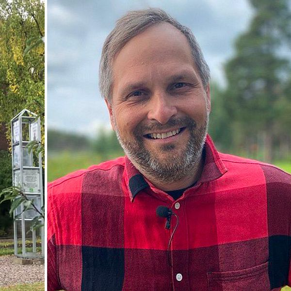 Henrik Blind, miljöpartiet, och Jokkmokks kommunhus