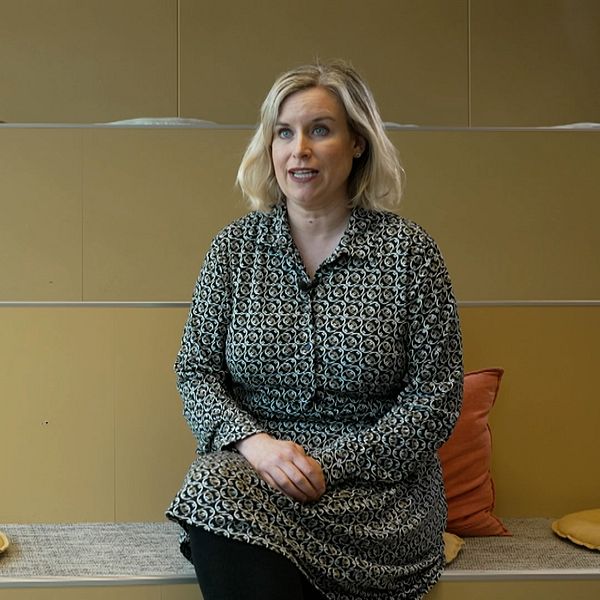 Aftonbladets nya AI-nyhetstjänst. Medarbetaren Angelica Öhagen.