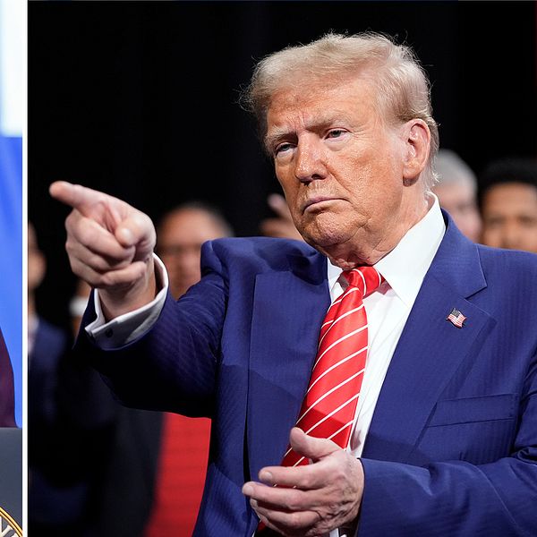 Kamala Harris och Donald Trump.