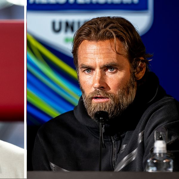 Janne Andersson och Olof Mellberg.