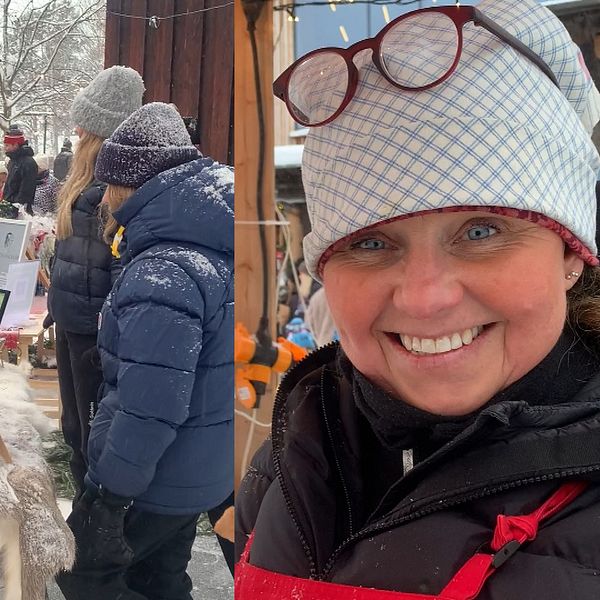 julmarknad, massor av folk