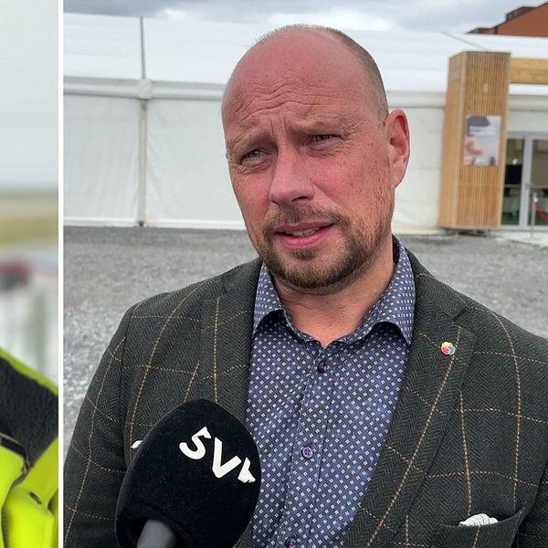 Infrastruktur- och bostadsminister Andreas Carlson besökte Skellefteå flygplats för att presentera delar av regeringens budget.