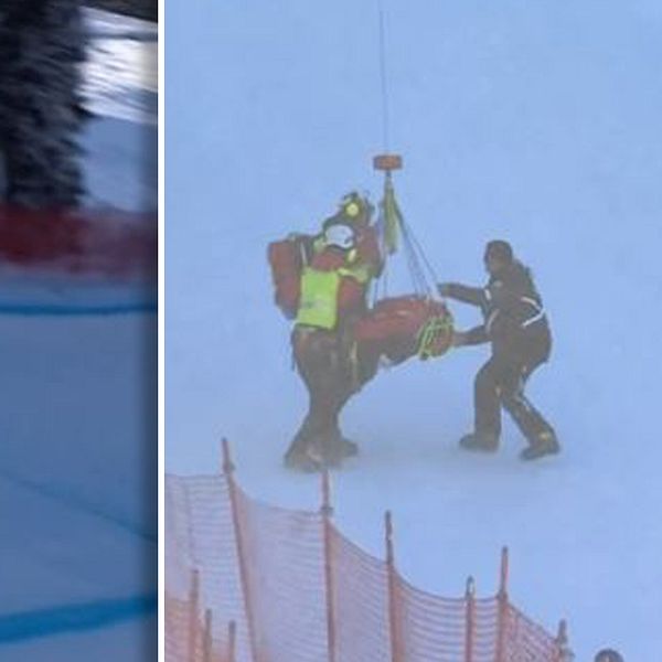 Den schweiziske utförsåkaren Marco Kohler kraschade under störtloppet i Wengen.