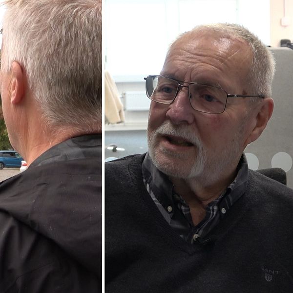 Nya Olle Högbom vittnet Stefan Eriksson (till vänster), före detta kriminalinspektören Lars Gottvall till höger.
