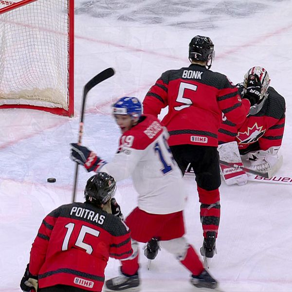 Kanada utslaget ur JVM – förlorade i kvartsfinalen mot Tjeckien