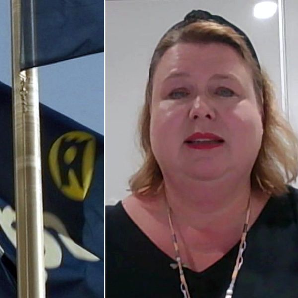Kelan lippu ja juristi Laila Aho. FPA:s flagga och Laila Aho, jurist.
