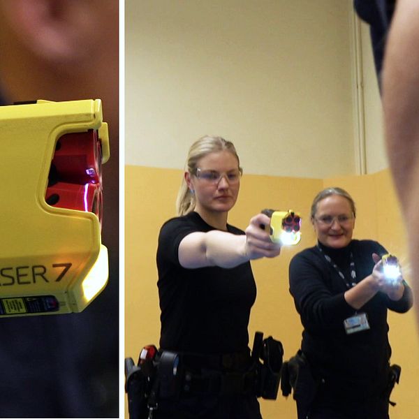 Polisen i Härnösand testar elchockvapen.