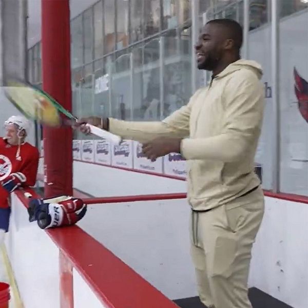 Frances Tiafoe dök upp på Washingtons träning.