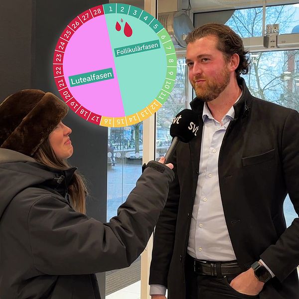 Se hur folk på stan svarar när SVT frågar om deras koll på menscykeln – och hör professorn förklar hur menscykeln kan påverka dig i din vardag.