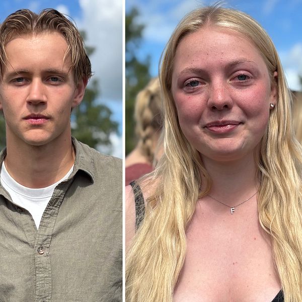 Cornelia, Linus och Emmie efter värnpliktsutbildningen vid Malmen