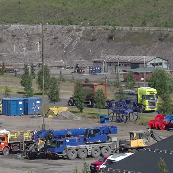 LKAB:s gruvområde i Malmberget.
