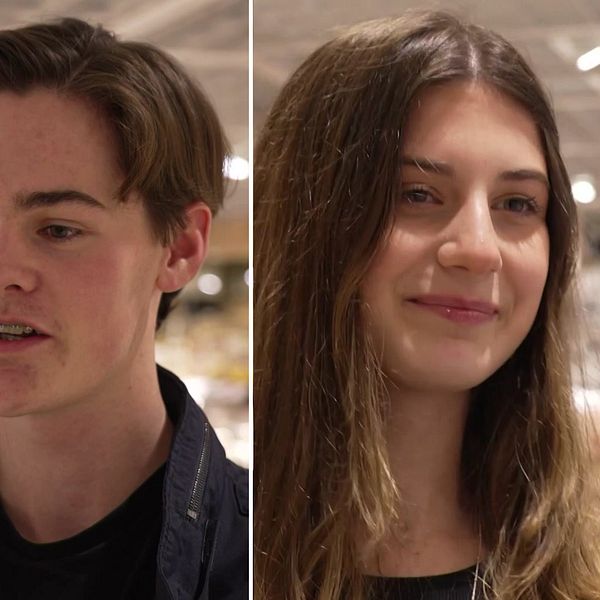 Tredelad bild på personer som svarar på SVT:s enkät om hur mycket rött kött de äter varje vecka. Efter Livsmedelsverkets rekommendation.