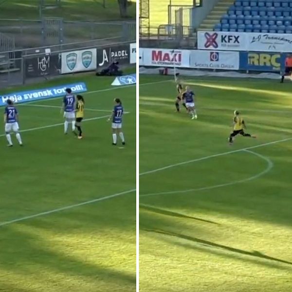 Ruby Grant slog till med en projektil mot Trelleborg
