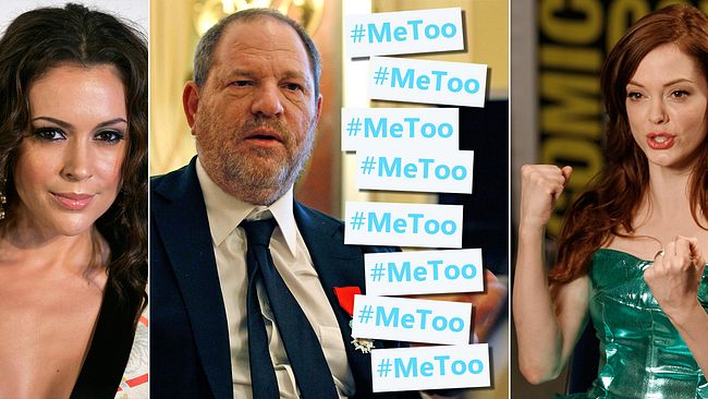 Alyssa Milano, Hervey Weinstein och Rose McGowan.