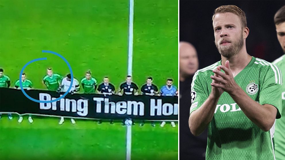 Daniel Sundgren backade från banderollen.