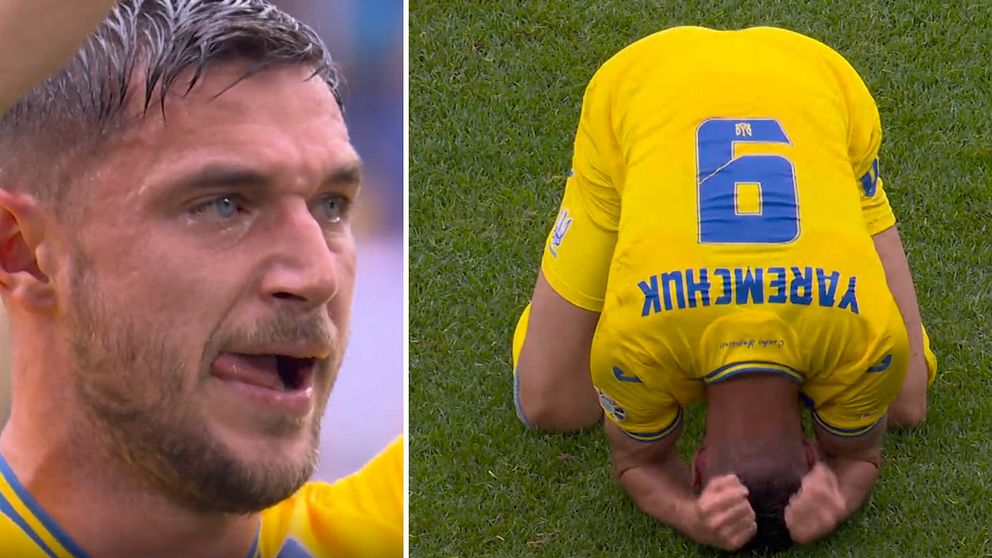 Jaremtjuk i tårar efter Ukrainas rysarseger mot Slovakien.