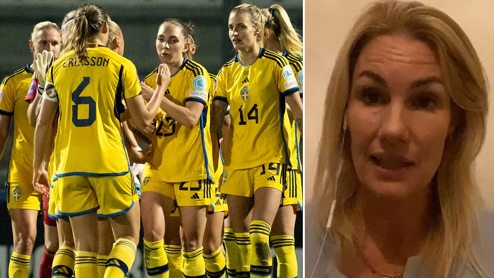 Hanna Marklund och svenska spelare