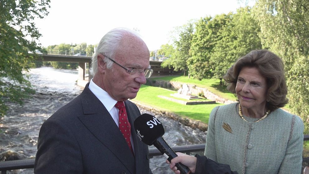 Kungen om översvämningarna: ”Beklagligt för dem som drabbas” | SVT Nyheter