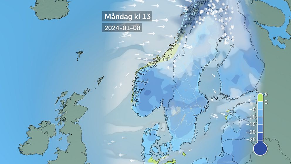 Vädret närmsta tiden