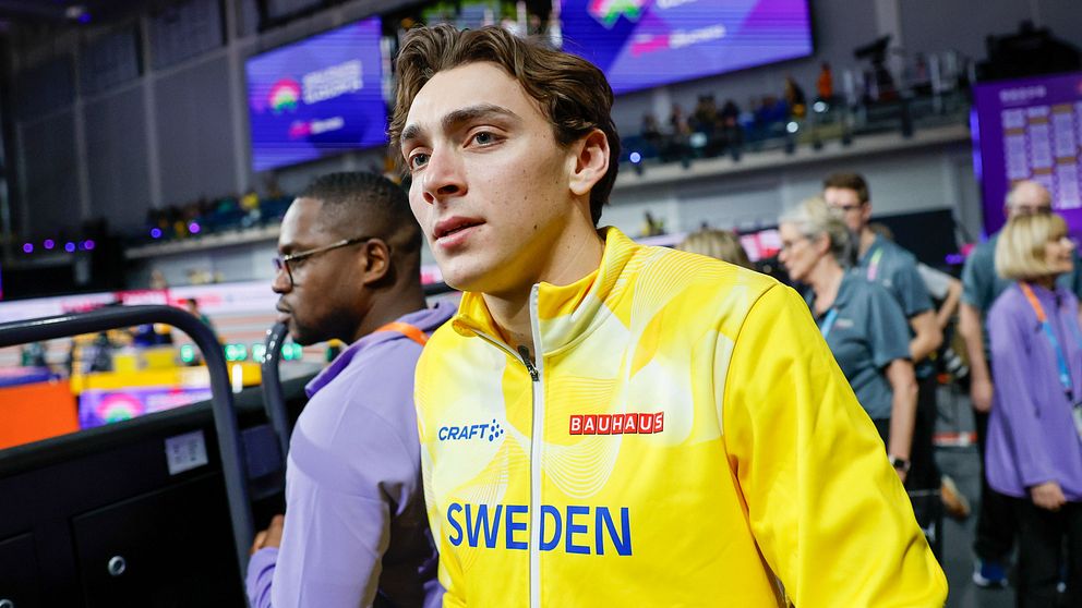 Armand Duplantis sen till EM-arenan efter trafikstrul