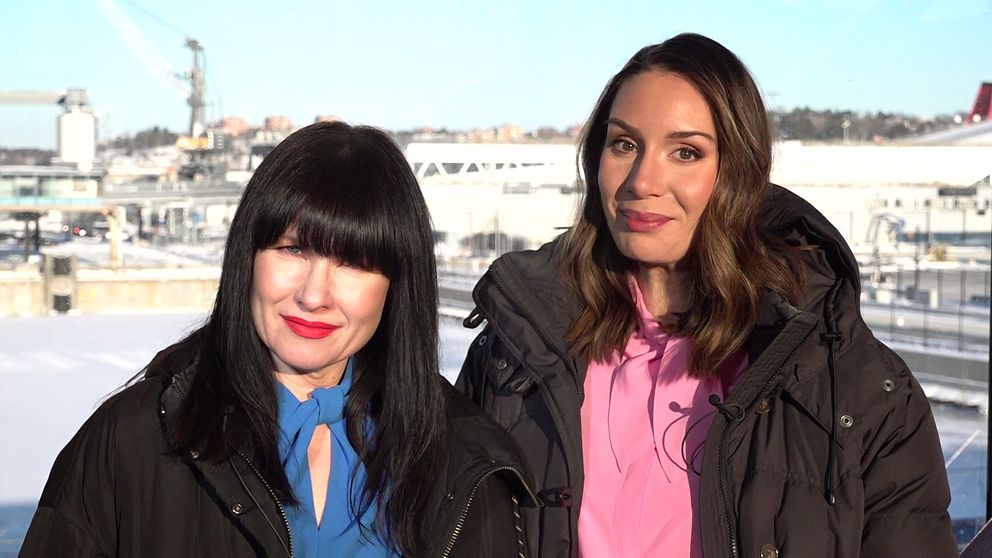 Programledarna Hanna Paimela Lindberg och Jasmin Lindberg