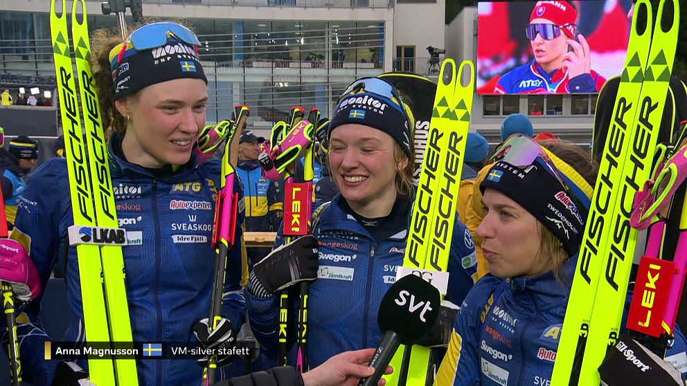 Hör svenska lagets reaktioner efter VM-silvret