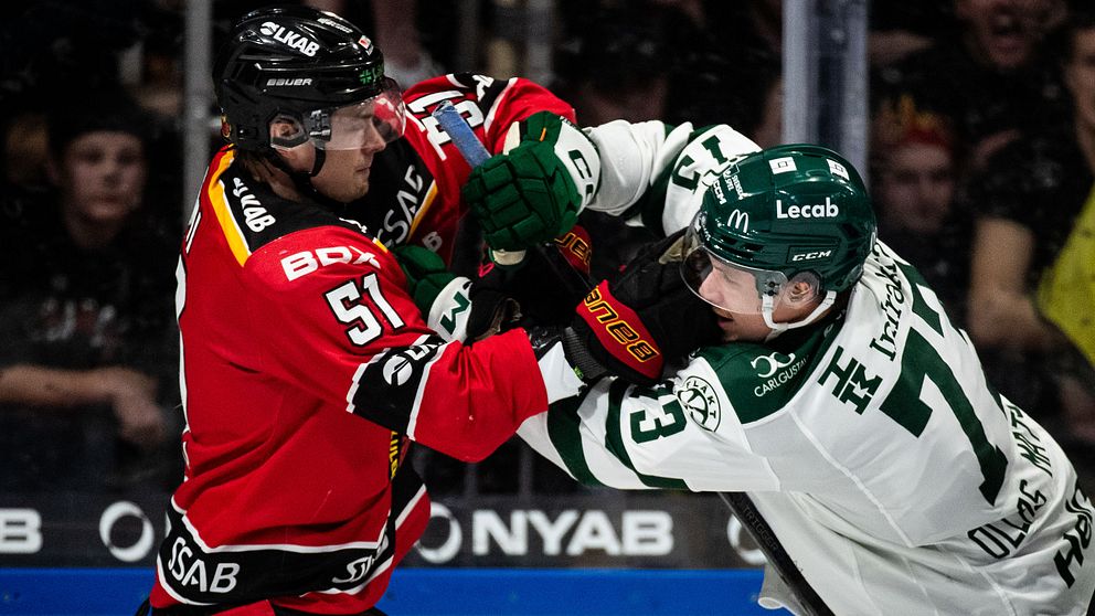 Se höjdpunkter från matchen mellan Luleå och Färjestad .