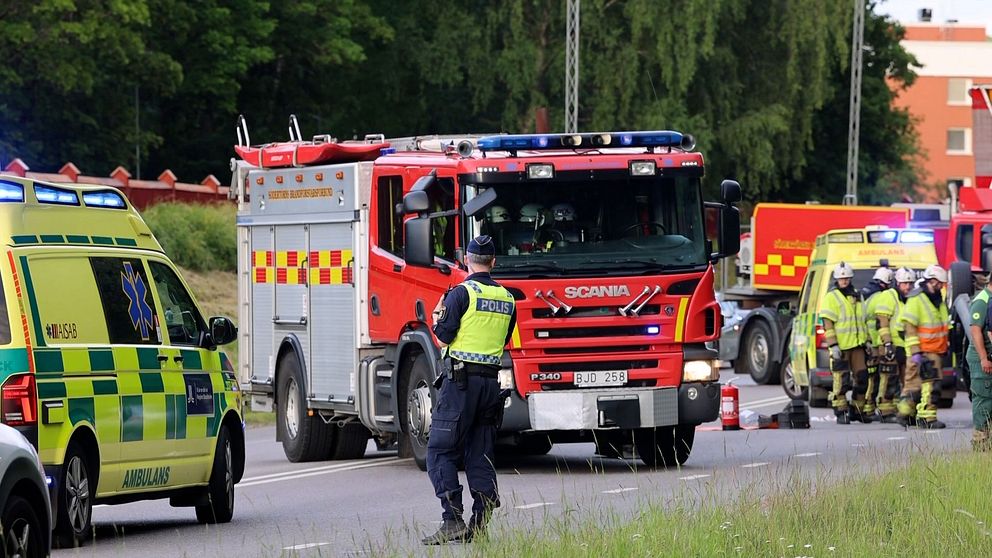 Bilolycka i Botkyrka.