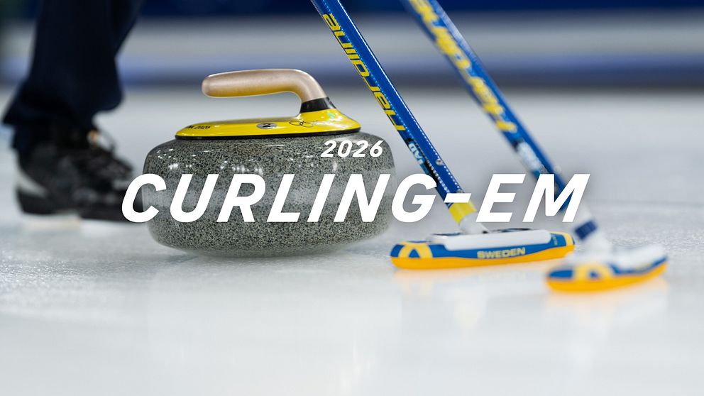 Curling-EM 2026 med svenska och litauiska curlingstenar på isen