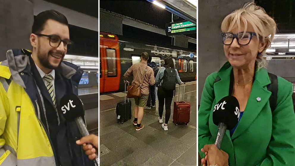 Resenärer på Malmö centralstation reagerar på att tågstrejken inte blir av.