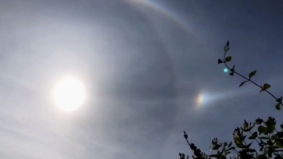 Halo på himlen över Kvinnersta