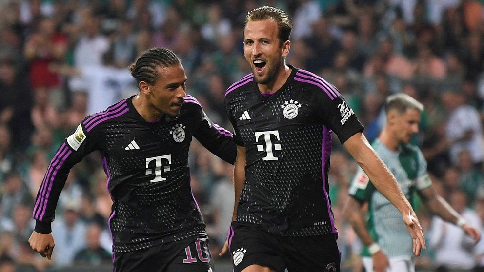 Se Harry Kanes första assist och mål i tyska Bundesliga.